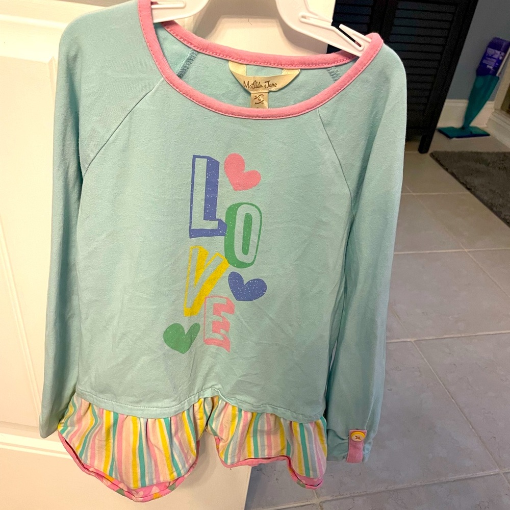 Matilda Jane long sleeve LOVE shirt -perfect with Leggings